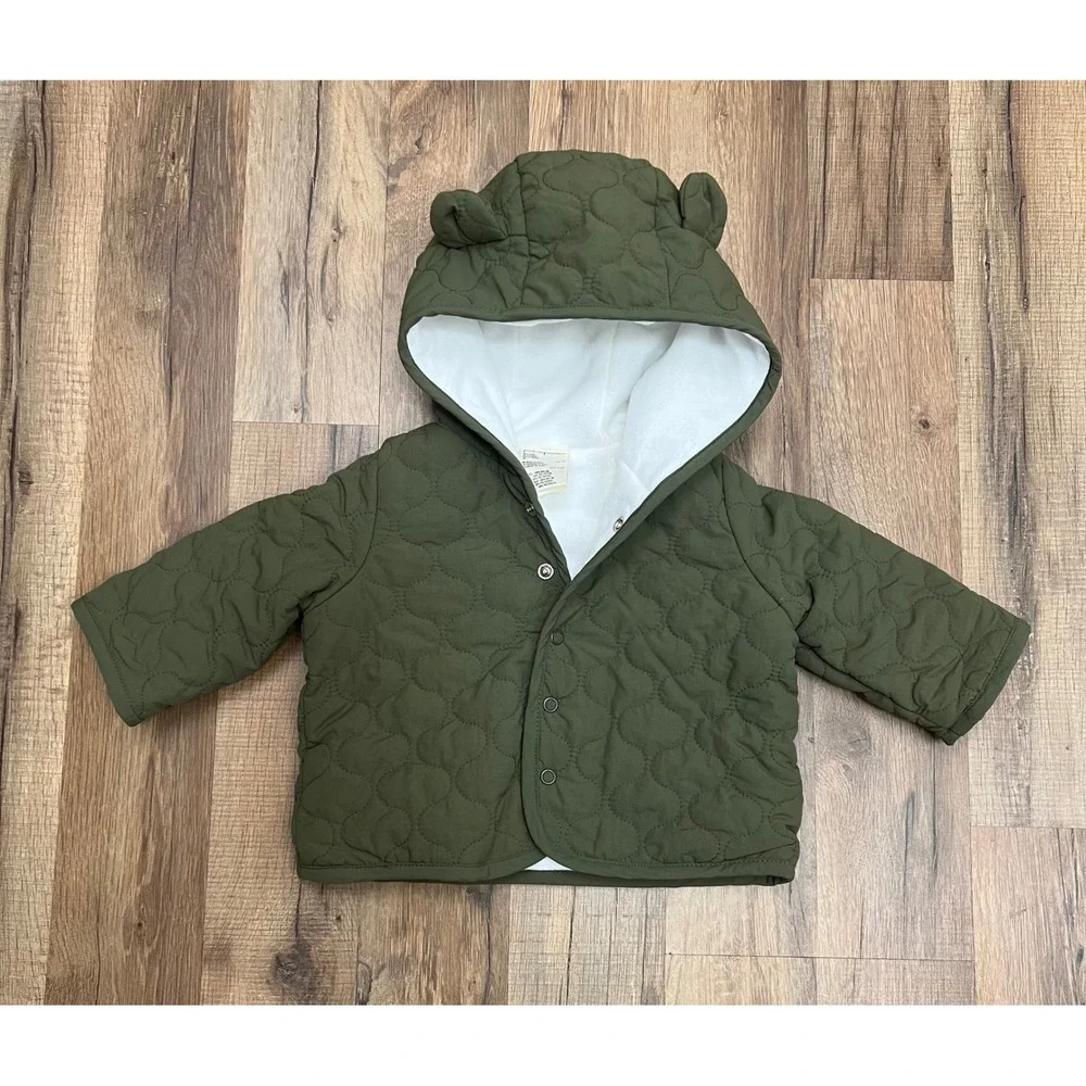 Baby Bear Jacket 0–3M Green 100% Nylon‎ Shell 100% Polyester Lining/Filling